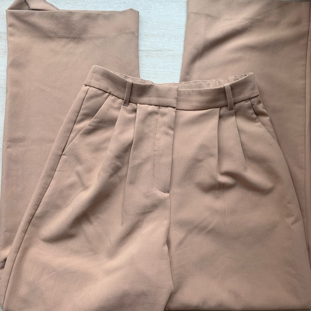Abercrombie & Fitch Women's Tan Sloan Trousers